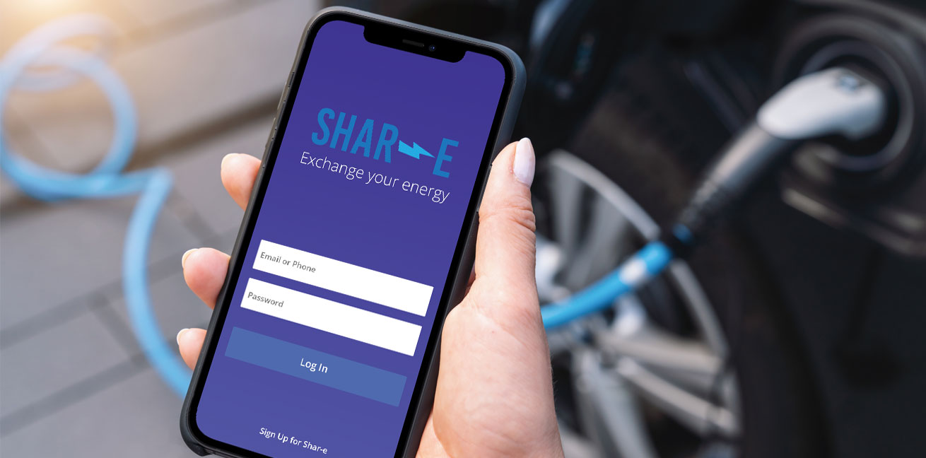 exchange your energy shar-e compartir su energia para coches electricos
